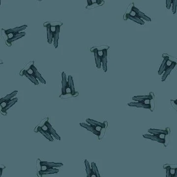 Seamless pattern water aquarium stone cartoon vector Stockillustratie
