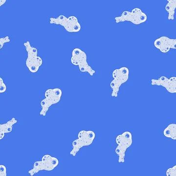 Seamless pattern water bath soap foam cartoon vector 스톡 일러스트