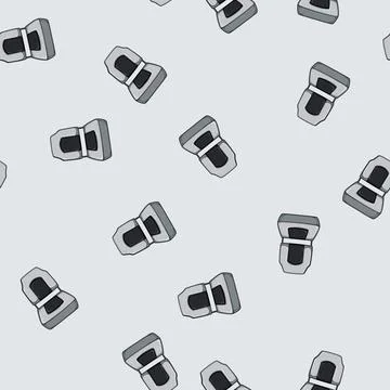 Seamless pattern water boat seats cartoon vector イラスト素材