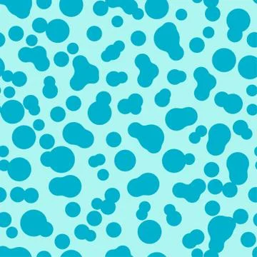 Seamless pattern with water bubbles elements. Vector background. Stock Illustration