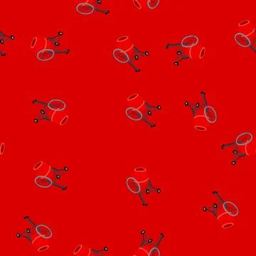 Seamless pattern water concrete mixer cartoon vector Illustrazione stock