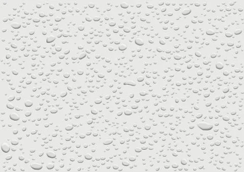 Seamless Pattern Of Water Drops On A White Back Stock Illustration