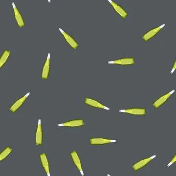 Seamless pattern water glass bottle soda cartoon vector イラスト素材