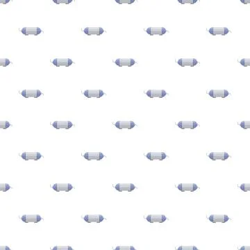 Seamless pattern of water heater tank icons on white background 스톡 일러스트