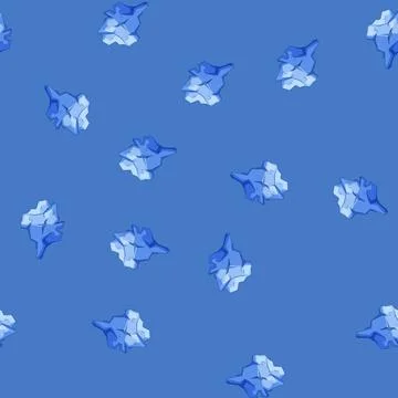 Seamless pattern water iceberg cartoon vector イラスト素材