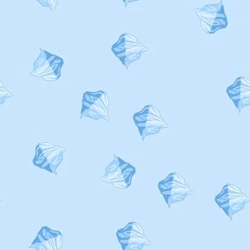Seamless pattern water iceberg cartoon vector Stock Illustration