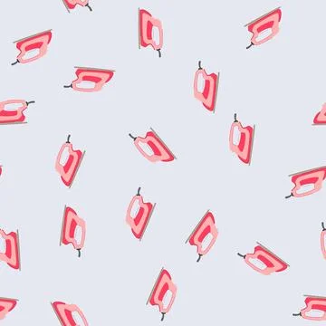 Seamless pattern water iron laundry cartoon vector Stock Illustration