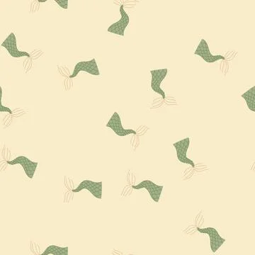 Seamless pattern water mermaid tail cartoon vector Illustrazione stock