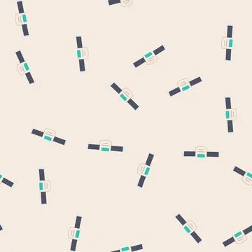 Seamless pattern water meter measuring consumption on residential pipe Illustrazione stock