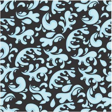 Seamless pattern of water or oil drops Stock Illustration