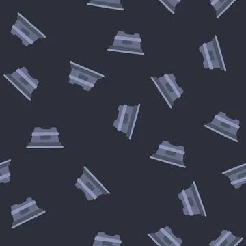 Seamless pattern water plastic tank cartoon vector Illustrazione stock