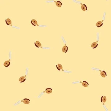 Seamless pattern water shower head cartoon vector Stock Illustration