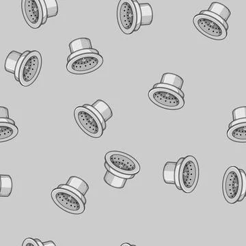 Seamless pattern water sink drain cartoon vector Stockillustratie