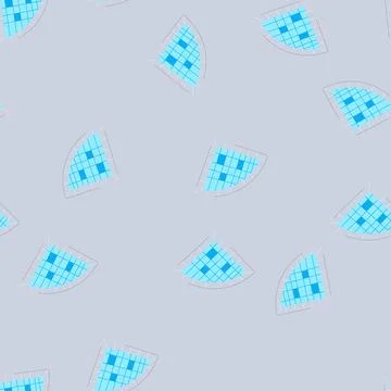Seamless pattern water top view pool cartoon vector Stock Illustration