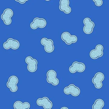 Seamless pattern water top view pool cartoon vector Stockillustratie
