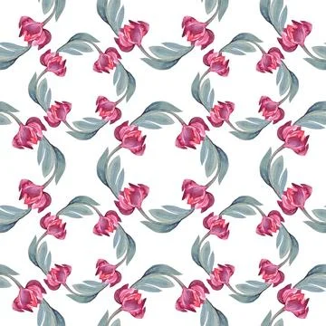 Seamless pattern watercolor circle frame border template for design. Abstract Stock Illustration