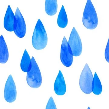 Seamless pattern with watercolor drops イラスト素材