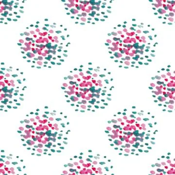 Seamless pattern with watercolor drops, for invitations, cards, scrapbooking Stock Illustration