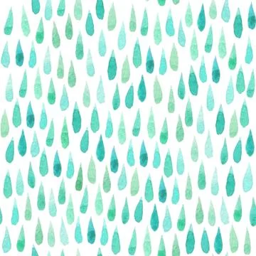 Seamless pattern with watercolor element Stock Illustration