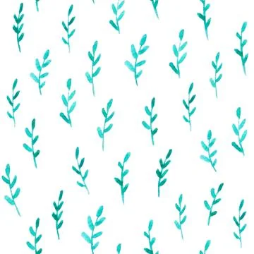 Seamless pattern with watercolor element Stock Illustration
