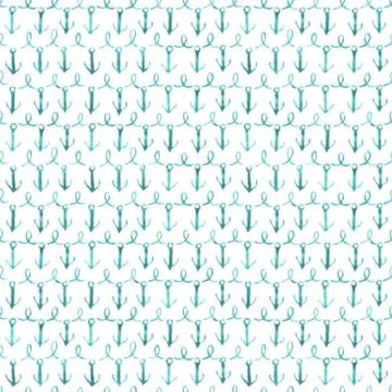 Seamless pattern with watercolor element Stock Illustration