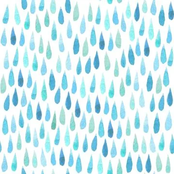 Seamless pattern with watercolor element Stock Illustration