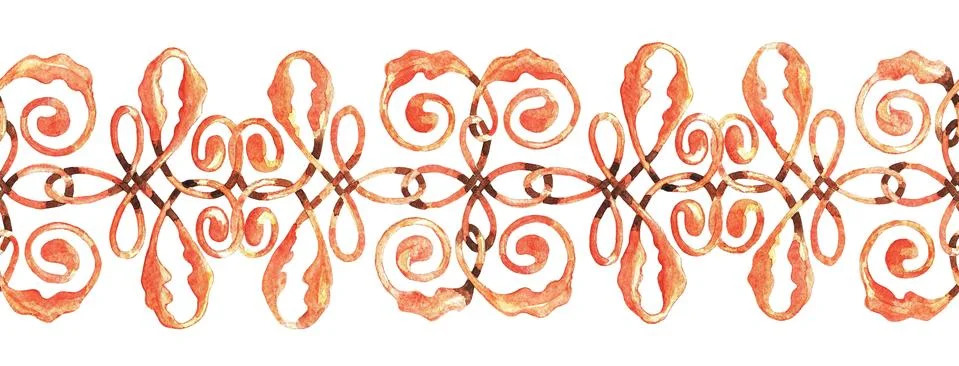 Seamless pattern, watercolor Stock Illustration