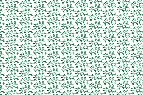 Seamless pattern with watercolor leaves Stock Illustration