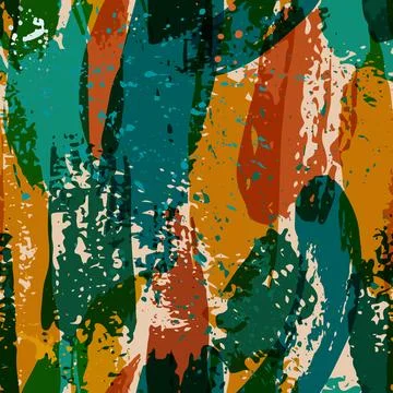 Seamless pattern with watercolor stripes. hand painted brush strokes. Backg.. 스톡 일러스트