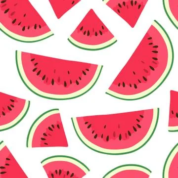 Seamless pattern with watermelon. Stock-Illustration