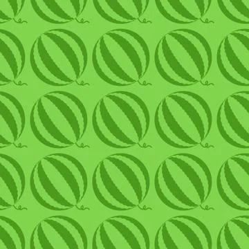 Seamless pattern with watermelons Stock Illustration