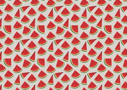 Seamless pattern with watermelons Stock-Illustration