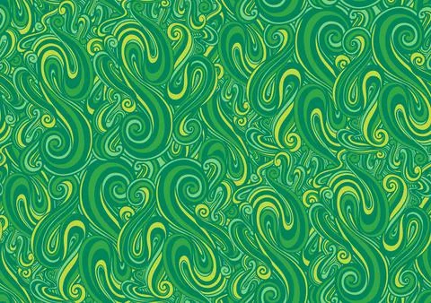 Seamless pattern wave abstract.Line drawing style.Fashion textile fabric. Stock Illustration