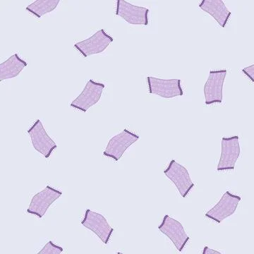 Seamless pattern waves beach towel cartoon vector Stockillustratie
