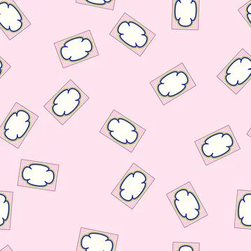 Seamless pattern Wavy clover frame for wedding invitation card 스톡 일러스트