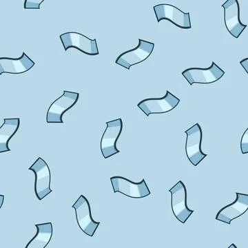 Seamless pattern Wavy flexible blank screen display technology Stock Illustration