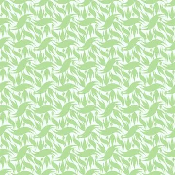 Seamless pattern wavy leaf shaped Illustrazione stock