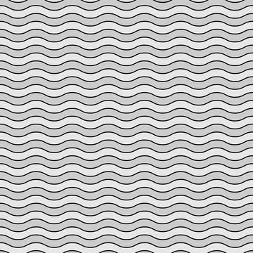 Seamless pattern wavy line vector illustration, horizontal texture wave simpl Illustrazione stock