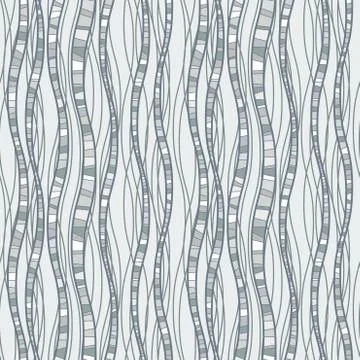 Seamless pattern of wavy lines Stock Illustration