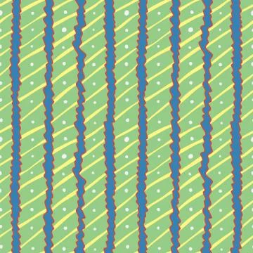 Seamless pattern of wavy stripes Ilustração Stock