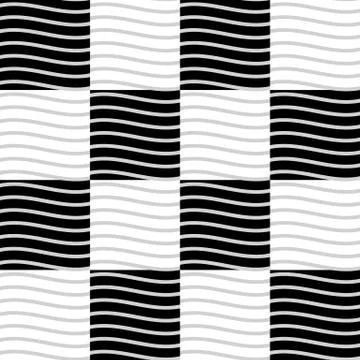 Seamless pattern with wavy, waving parallel lines. イラスト素材