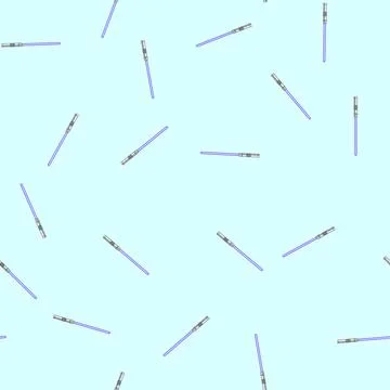 Seamless pattern weapon light saber cartoon vector Stock Illustration