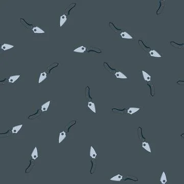 Seamless pattern weapon military knife cartoon vector Stock Illustration