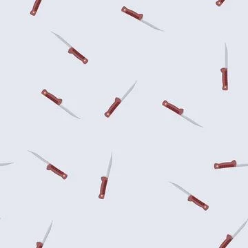 Seamless pattern weapon military knife cartoon vector Illustrazione stock