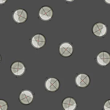 Seamless pattern weapon scope sniper cartoon vector Illustrazione stock