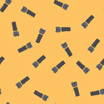 Seamless pattern weapon taser gun cartoon vector Stock Illustration