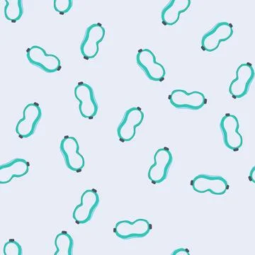 Seamless pattern wear safety goggles cartoon vector Stock Illustration