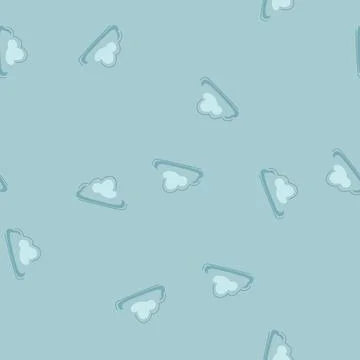 Seamless pattern weather rain cloud cartoon vector Stock Illustration