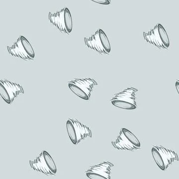 Seamless pattern weather tornado cartoon vector Illustrazione stock