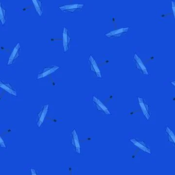 Seamless pattern weather umbrella rain cartoon vector 스톡 일러스트